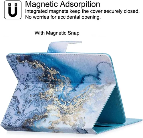 Miniatura 4 de NewShine - Funda universal para tablet de 7.9 a 8.5 pulgadas, funda de piel sintética para iPad mini 1/2/3/4, Galaxy Tab 3/4/Note 8.0, Amazon Kindle