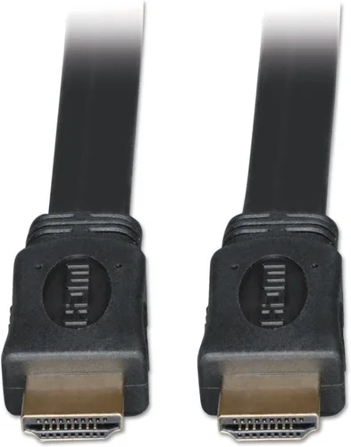 Miniatura 2 de TRIPP LITE Cable plano HDMI de alta velocidad, video de alta definición 4K x 2K, video digital con audio (M/M), negro, 3 pies (P568-003-FL)