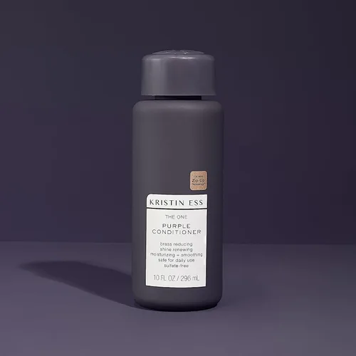 Miniatura 8 de Kristin Ess Hair The One - Acondicionador morado para tonificar + hidratar el cabello rubio, neutraliza los tonos latones + amarillos, sin sulfatos