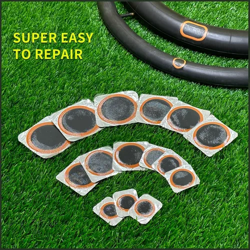 Miniatura 6 de Kit de 15 piezas de parches de repuesto para tubos interiores PAX. Contiene 3 piezas de Ø 25 mm/Ø 32 mm/Ø 42 mm/Ø 50 mm/Ø 60 mm. Kit de parches