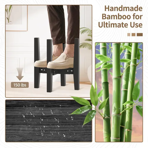 Miniatura 3 de LASZOLA Soporte de Plantas de Bambú Ajustable para Macetas Individuales Grandes de Interior, Soporte de Helechos de Suelo Resistente que se Ajusta a