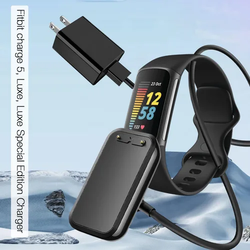 Miniatura 4 de Cargador de reloj para Fitbit Charge 6/Charge 5, cable de carga Fitbit Luxe de repuesto, Fitbit Luxe Edición Especial Smartwatch Base de carga