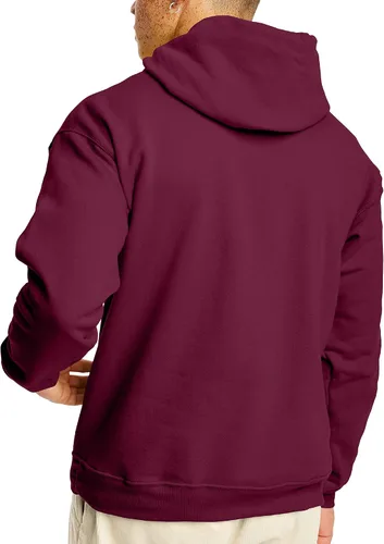 Miniatura 2 de Hanes - Sudadera para hombre con capucha de vellón EcoSmart de mezcla de algodón sin botones ni cremallera