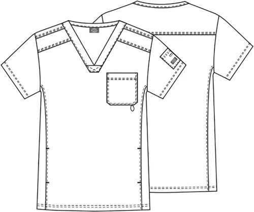 Miniatura 7 de Dickies Gen Flex Hombre Scrubs Top Cuello en V 81722