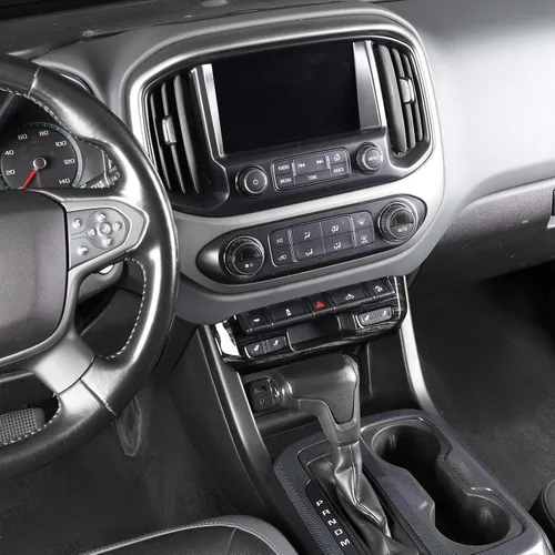 Miniatura 7 de Voodonala Cubierta de panel de interruptor de luz de emergencia compatible con Chevy Colorado/GMC-Canyon 2014-2022, grano de madera negro