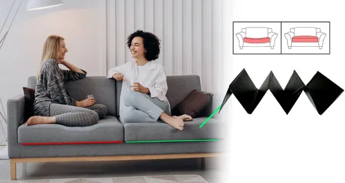 Miniatura 3 de LAMINET Deluxe Ajustable Salvador de Asientos Hundidos de Muebles - Sillón/Reclinable - 17" L x 22" A