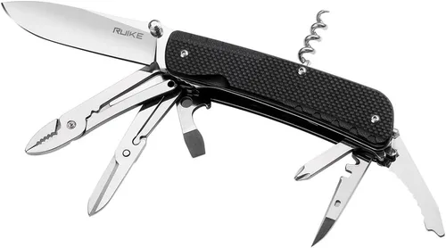 Miniatura 10 de Ruike Multitool Cuchillo de bolsillo pequeño para hombres Cuchillo plegable EDC Utility Outdoor Gear 17c27 Destornillador de acero fresco LD51