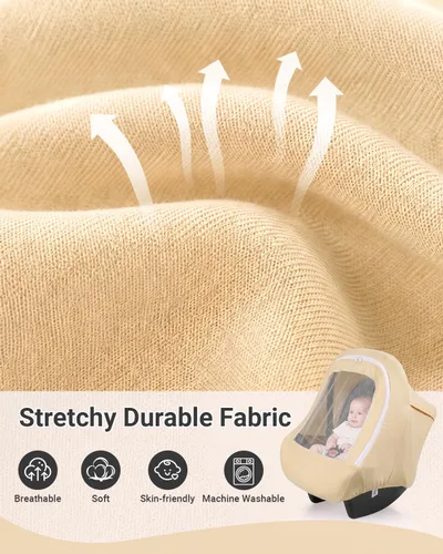 Miniatura 2 de Metplus Toldo 2 en 1 para Asiento de Automóvil de Bebé, Parasol de Privacidad Multiuso, Protege la Seguridad del Bebé con Estilo, Fundas
