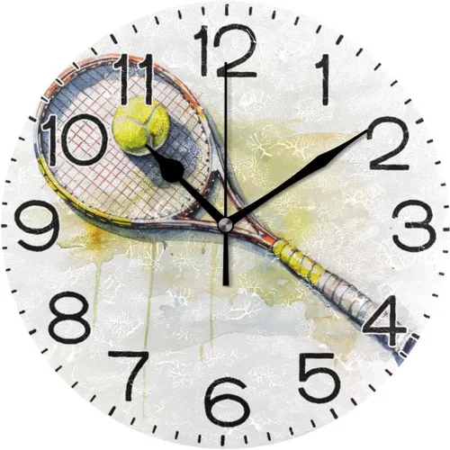 Miniatura 12 de ALAZA Reloj de pared con diseño de pájaros en rama, funciona con pilas, silencioso, de cuarzo, analógico, rústico, estilo rural, redondo, decoración