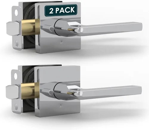 Miniatura 45 de Mega Handles - Cerrajo de entrada Prime I Cerradura de cerrojo de entrada - Cerrajo de bloqueo cuadrado de alta resistencia para puertas zurdas