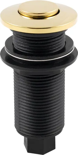 Miniatura 18 de Westbrass ASB-B3-19 - Interruptor de aire de repuesto para eliminación de desechos en la parte superior del fregadero, botón empotrado, bronce