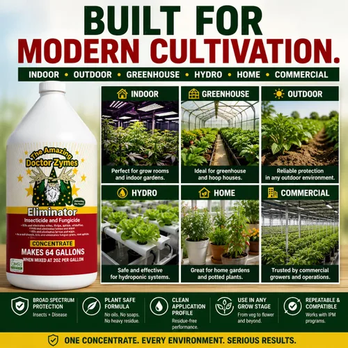 Miniatura 5 de Concentrado eliminador – Insecticida enzimático orgánico y acicida – Control seguro de plagas para jardines, cultivos, hogares y mascotas – Spray