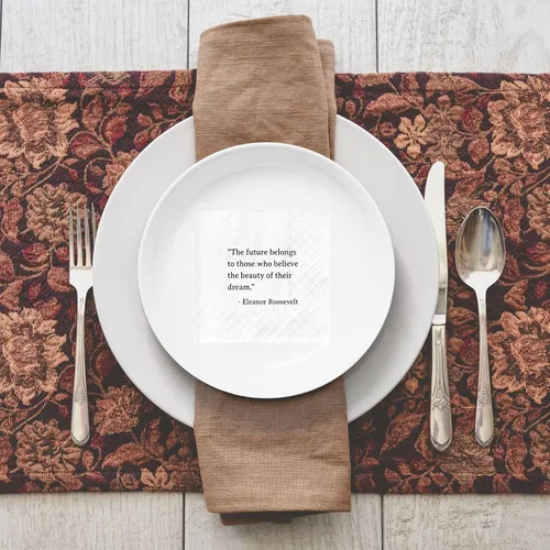 Miniatura 6 de Joyiou Servilletas con citas inspiradoras, suministros de graduación, cumpleaños, vacaciones, fiestas, regalos, decoración, paquete de 50