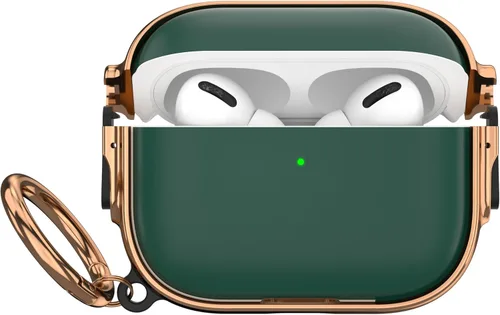 Miniatura 31 de Maxjoy Funda para AirPods 3 con cerradura, bonita funda protectora rígida para AirPod 3 de tercera generación para mujeres y hombres con llavero