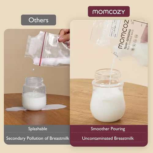 Miniatura 7 de Momcozy Calentador de biberones Retain Nutrients, calentador de biberones 9 en 1 con luz nocturna y bolsa de almacenamiento de leche materna Momcozy