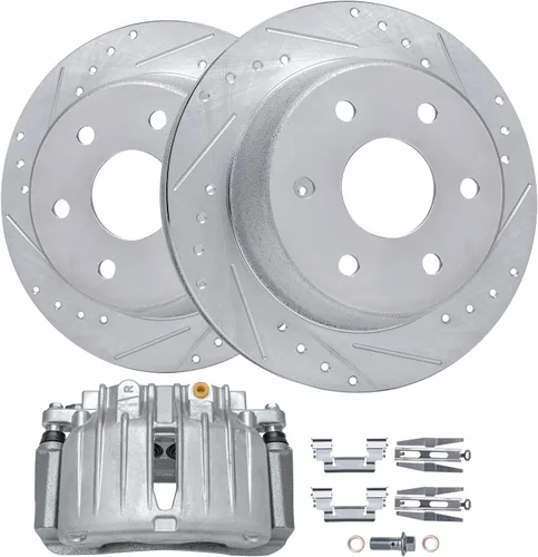 Miniatura 15 de Detroit Axle - Kit de frenos delanteros para Honda Accord 2003-2010, rotores de freno de disco perforados y ranurados de repuesto 2004 2005 2006