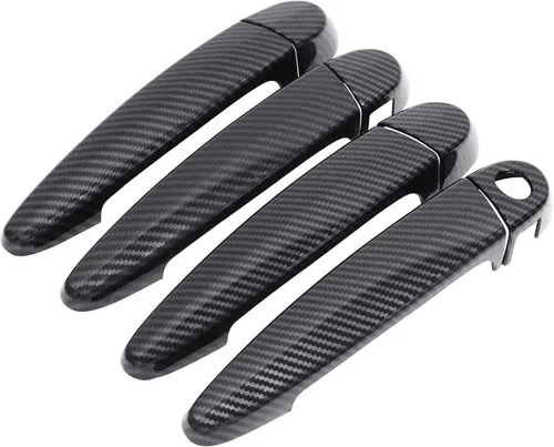 Miniatura 2 de NewYall Fibra de carbono ABS cubierta exterior manija puerta cubierta conjunto para BMW 118i 120i 320i 323i X1 X3 X5 X6 328i 335i 435i 440i