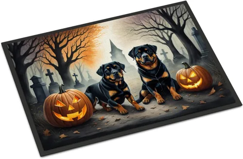 Miniatura 15 de Caroline's Treasures DAC2011MAT - Felpudo de Halloween espeluznante con diseño de Beagle, de 18 x 27 pulgadas, para interiores y exteriores