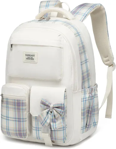 Miniatura 7 de Mochila escolar para niñas adolescentes, bonita bolsa para computadora portátil para escuela secundaria y universidad, mochila estudiantil Morral