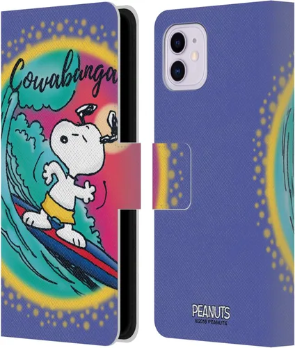 Miniatura 33 de Head Case Designs Funda de piel con licencia oficial de Peanuts Beach Surf Snoopy Boardwalk Airbrush compatible con Apple iPhone 11