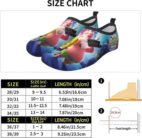 Miniatura 6 de ADFXRJ Zapatos de agua para niños y niñas, calcetines de agua de secado rápido, natación, playa, yoga, ropa deportiva, piscina, camping, viajes