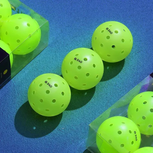 Miniatura 4 de A11N S40 - Pelotas de pickleball para exteriores, aprobadas por Pickleball de Estados Unidos para jugar en torneos, paquete de 3/6/12/50, verde
