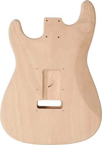 Miniatura 3 de Ktaxon Kit de guitarra eléctrica DIY con cuerpo de caoba, kit de guitarra eléctrica de 6 cuerdas de tamaño completo con cuello de arce, correa