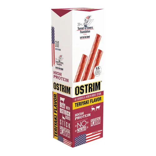 Miniatura 10 de Ostrim Palitos de carne seca de res y avestruz, sabor a barbacoa, 1.5 onzas (paquete de 10)