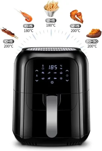Miniatura 5 de Freidora de aire para horno, freidora de aire digital multifuncional, freidora de aire saludable sin aceite, cesta antiadherente, deshidratador