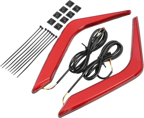 Miniatura 4 de TCT-MOTORPARTS Luces LED traseras de alforja para Honda Gold Wing 1800 GL1800 2018-2025 rojo (Red Lens)