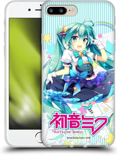 Miniatura 37 de Head Case Designs Licencia Oficial Hatsune Miku Gráficos Lindos Carcasa de Gel [Protección de Grado Militar] Compatible con Apple iPhone 7