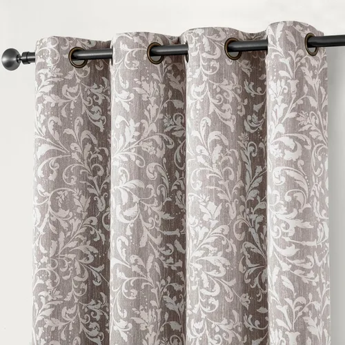 Miniatura 26 de jinchan Cortinas 80% opacas para dormitorio, cortinas con patrones geométricos para sala de estar, tratamientos de ventana para oscurecer