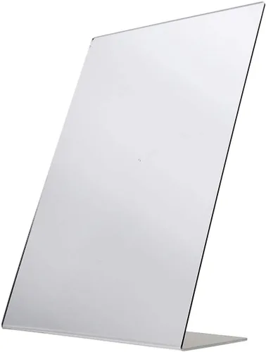 Miniatura 9 de Marketing Holders Espejo acrílico de 8 x 10 pulgadas con parte trasera inclinada, soporte de Lucite portátil independiente para joyería minorista