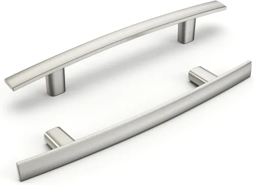 Miniatura 20 de homdiy Paquete de 10 manijas de gabinete de latón antiguo con agujero central de 3 pulgadas, aleación de zinc resistente, tiradores de cajón de arco