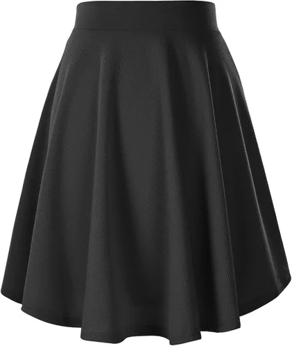 Miniatura 2 de Urban CoCo Women's Basic Versatile Stretchy Flared Casual Midi Skater Skirt
