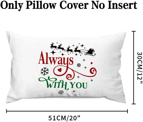 Miniatura 2 de Always with You - Fundas de almohada lumbar de 12 x 20 pulgadas, fundas de cojín de lona para decoración de sofá, sala de estar