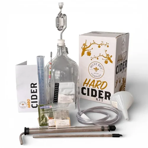 Kit de elaboración de sidra dura de lujo, juego de iniciación de cerveza casera de 1 galón, kit de preparación de sidra dura de bricolaje, incluye