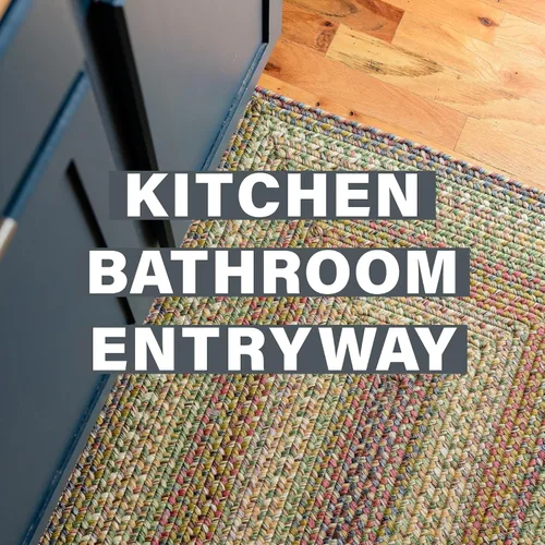 Miniatura 6 de Homespice Rainforest - Juego de 2 alfombras trenzadas multicolor, ideales como alfombras de pasillo lavables para cocina y tapete de entrada Selva