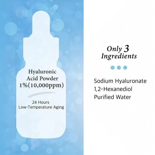 Miniatura 3 de Cos De BAHA - Suero hialurónico de 1 onza líquida, hialuronato de sodio puro, 10,000 ppm, suero facial hidratante para piel seca y deshidratada