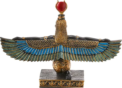 Miniatura 3 de Design Toscano Isis Woman Diety of Beauty - Estatua egipcia de decoración, 8 pulgadas de ancho, 6 pulgadas de alto, resina de piedra fundida