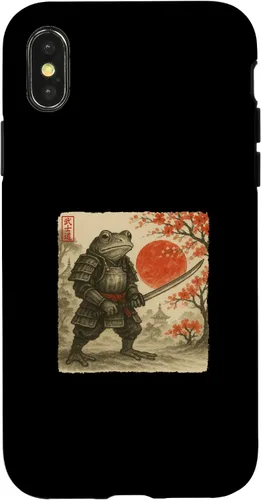 Miniatura 5 de Frog Samurai Japanese Warrior Costume Sumi-e Art Funny Case for iPhone 16