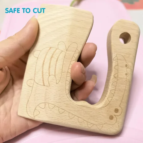 Miniatura 2 de Paquete de 2 cuchillos de madera de dinosaurio