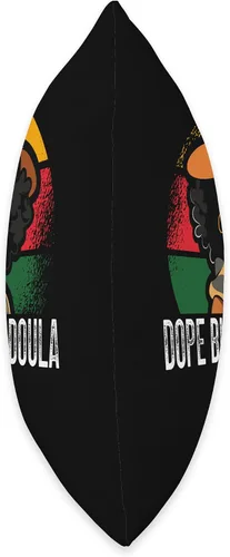 Miniatura 2 de Dope Black Doula Midwife Black Pride Midwifery Doula - Almohada afroamericana de 16 x 16 pulgadas, multicolor