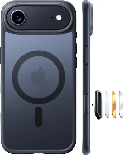 Miniatura 10 de TORRAS Funda magnética más fuerte para iPhone 13 Pro, probada en caídas de grado militar de 12 pies, compatible con MagSafe, silicona mate Verde