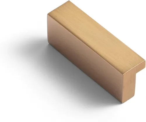 Miniatura 16 de Goo-Ki - Tiradores de gabinete de 12 piezas – Tiradores de cajón de latón cepillado claro de 3 pulgadas (76mm) con centros de agujeros – Tiradores