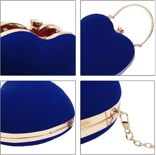 Miniatura 5 de Sun Kea Bolso de mano con forma de corazón para mujer, bolso de mano elegante, bolso de hombro