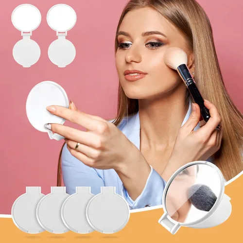 Miniatura 6 de Yalikop 72 piezas de espejo compacto a granel portátil redondo espejo de maquillaje mini plegable para bolso de mujer, viajes, uso diario, regalos