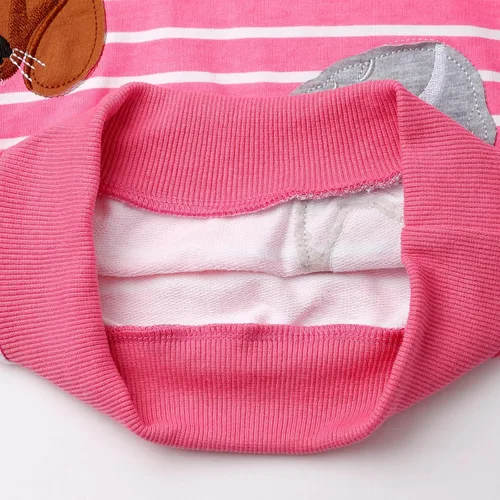 Miniatura 28 de Sudaderas para niñas pequeñas, cuello redondo, sin botones, de manga larga, para invierno, casual, ropa 2T-7T, Dinosaurio