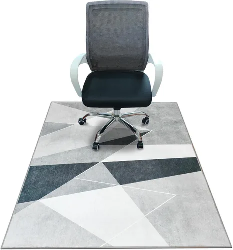 Miniatura 19 de Tapete para silla de oficina para suelo de madera dura, tapete de piso de 55 x 35 pulgadas para silla de oficina, tapete para silla de escritorio