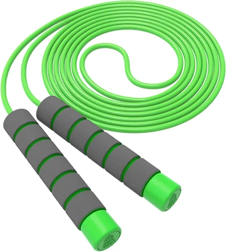 Cuerda de saltar para niños, cuerda de saltar para niños, cuerda de saltar suave ajustable, cuerda de saltar para niños pequeños con asas de espuma